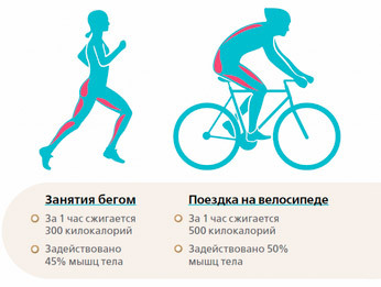 Что лучше – бег или велосипед: достоинства, недостатки видов спорта
